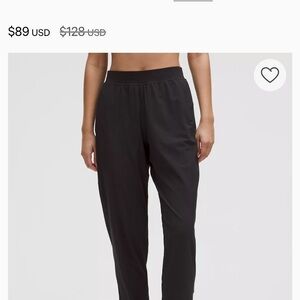 Lululemon Adapted State Classic Black Women's Jogger Pants-lightly used -Size 10